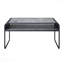 Table basse en béton gris avec 1 tablette et cadre noir