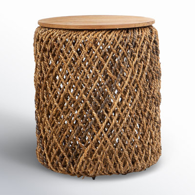 Lycus Solid Wood Top End Table