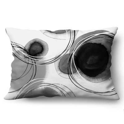 Abstract Rectangular Throw Pillow with Premium Polyester