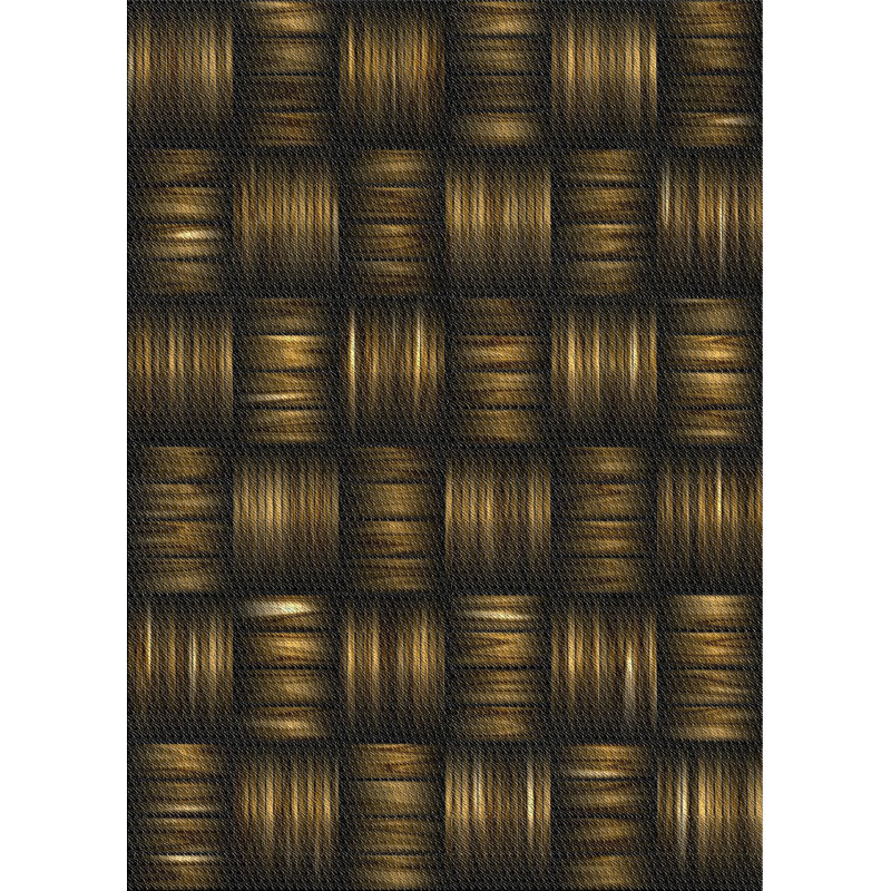 Tapis de zone noire en laine touffeté à la main Hardie