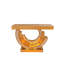Console en verre à miroir avec miroirs polis à la main et incrustation de diamant pour la décoration intérieure-817629021