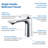 Single Handle Bathroom Sink Faucet With Pop Up Drain-105462944