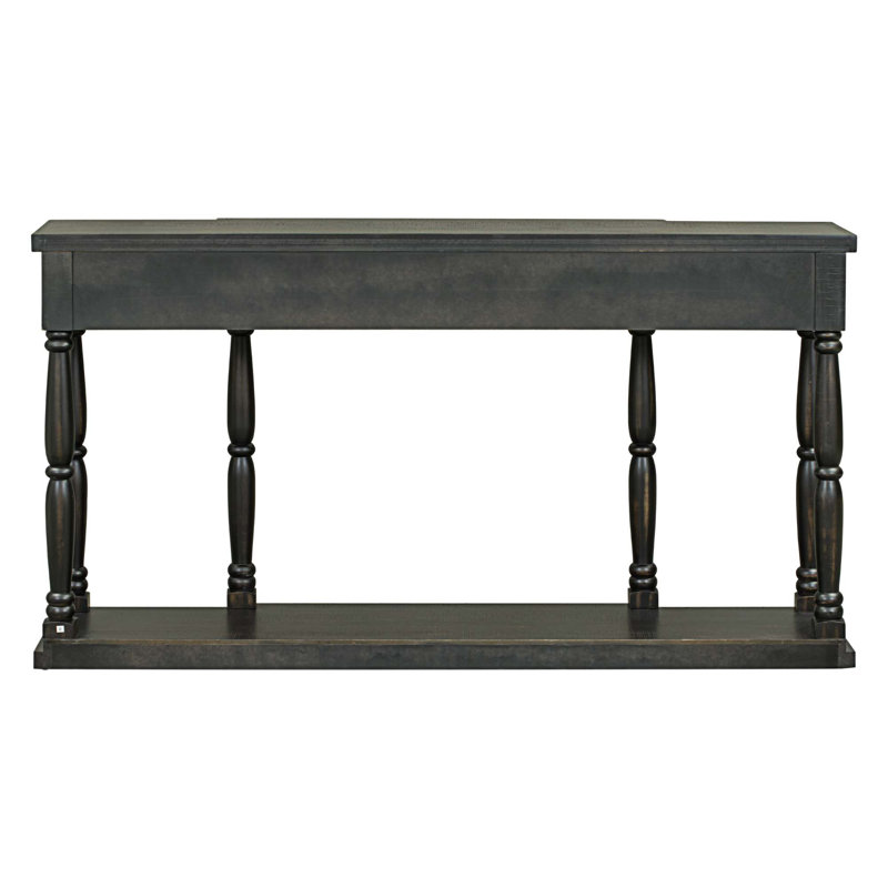 Buffet moderne de 63 po Belldas, Noir antique