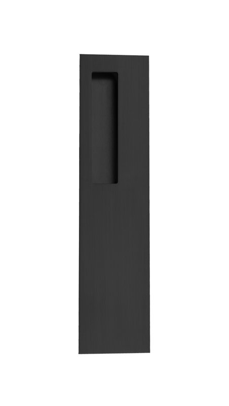 Recessed Push/Pull Plate, Satin Black