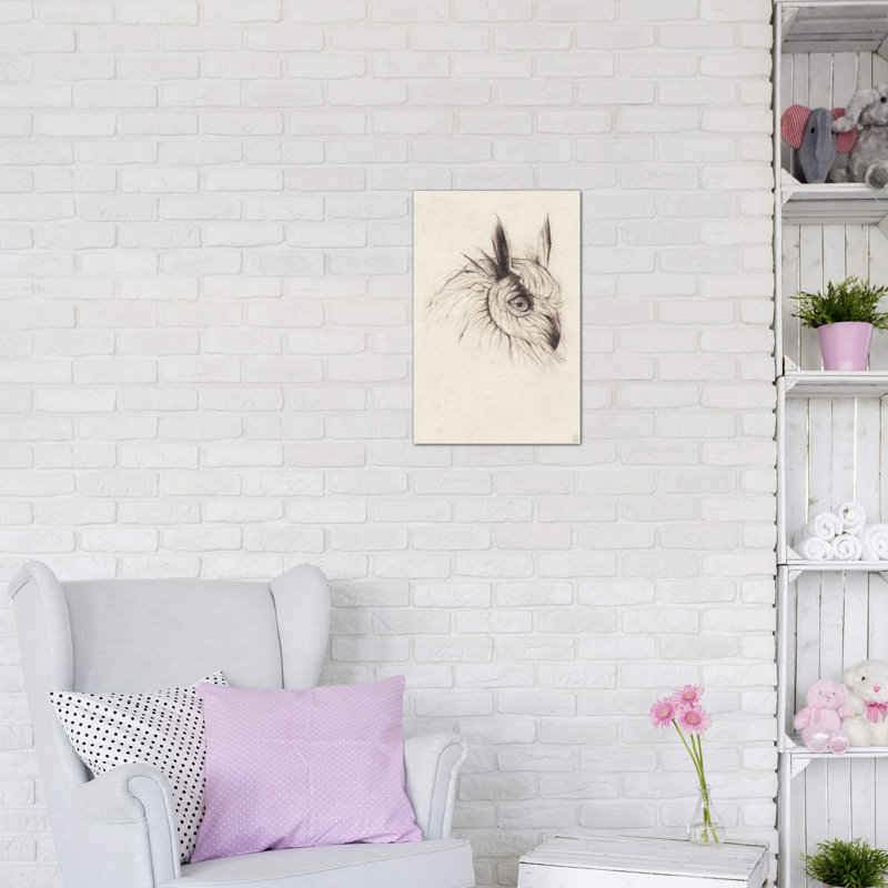 «Owl II» par Mike Koubou - impression d'art graphique, H 48 po x l 32 po x P 1,5 po, Toile tendue