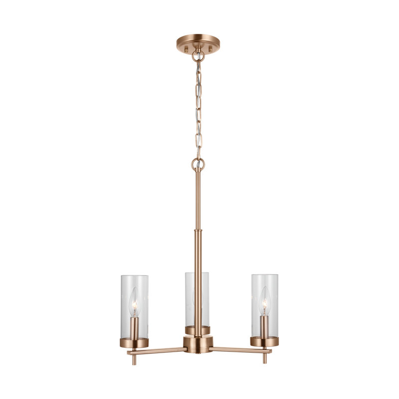 3 - Light Chandelier, Brown