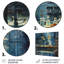Bleu et jaune, laboratoire de recherche chimique III - laboratoires, art mural-1168975351-1273902353