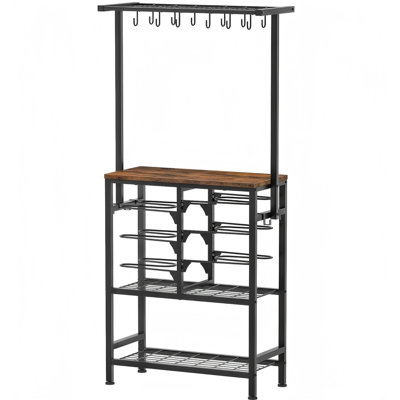 Pots And Pans Organizer Rack, Kitchen Bakers Rack, Multi-Tier Storage Shelf, Kitchen Island Table, Cooking Rack With Pots And Pans Storage