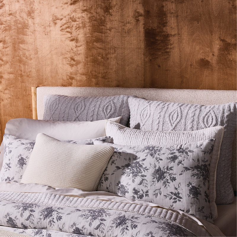 Ensemble d'édredon en jacquard floral 2 pièces Splendid Layla , Édredon double / grand + 2 taies décoratives sta