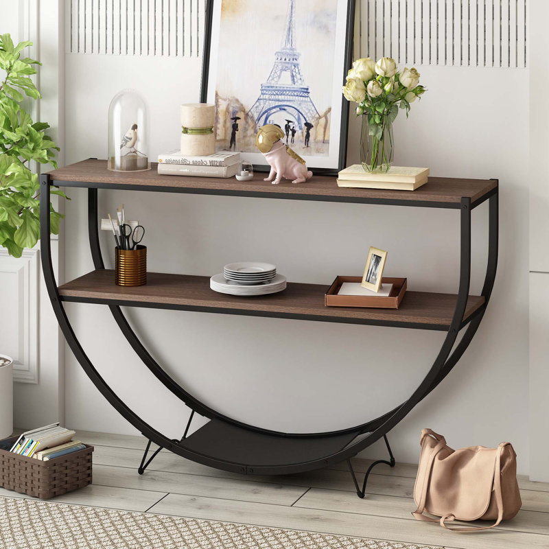 48'' Console Table, Dark Brown