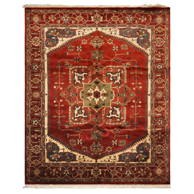 Tapis en laine noué à la main 7 pi 11 po x 9 pi 9 po Tree of Life