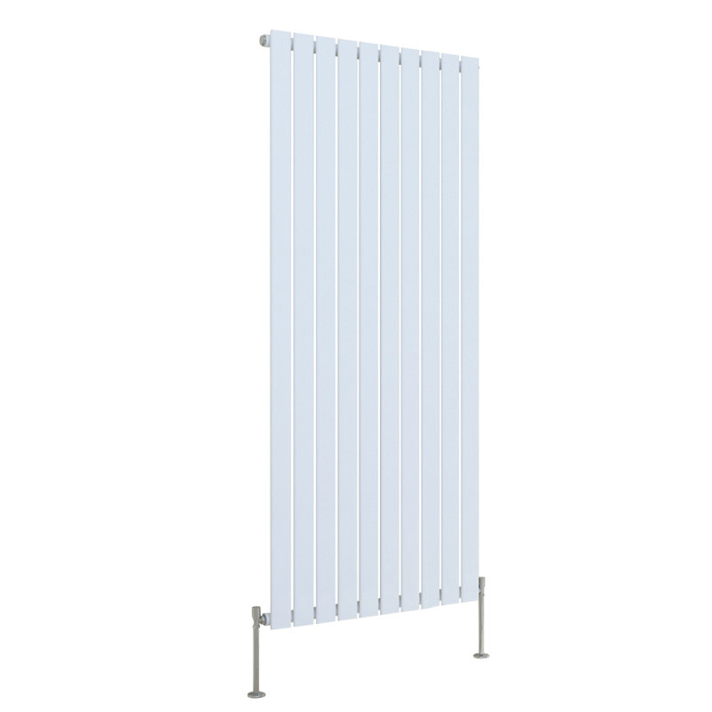 Shonnard Vertical Single Flat Panel Radiator, 160cm H x 68cm W, Gloss White
