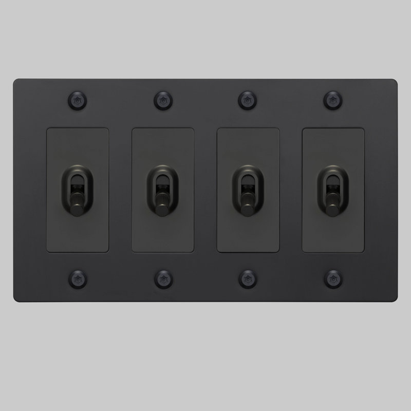 4G Toggle / Linear / Without Logo, Matte Black