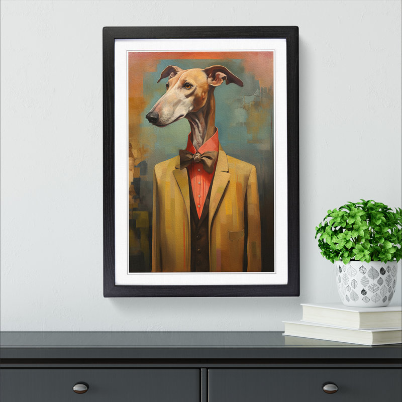 Greyhound Orphism Art - Framed Print