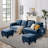 Kurumi Upholstered U-Shaped Sectional with Ottoman Symmetrical-406233227
