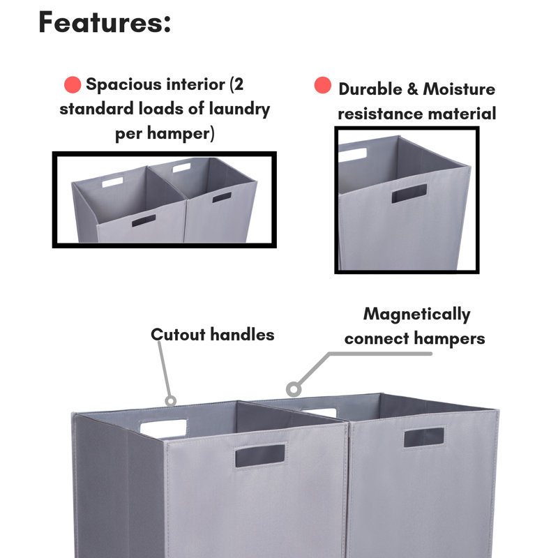 Internet's Best Fabric Laundry Hamper with Handles