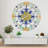Wall Clock Oversized 36" for Living Room with Real Moving Gears Italy Style-91717528