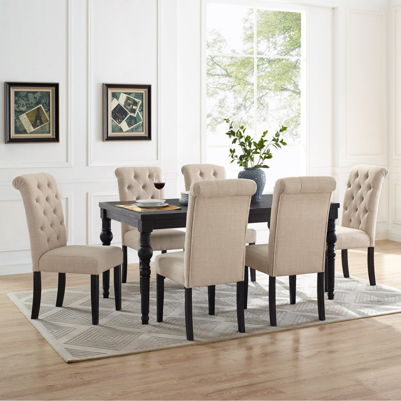 Ensemble de salle à manger Leviton, Grey, Ensemble de cinq pièces : table, quatre chaises