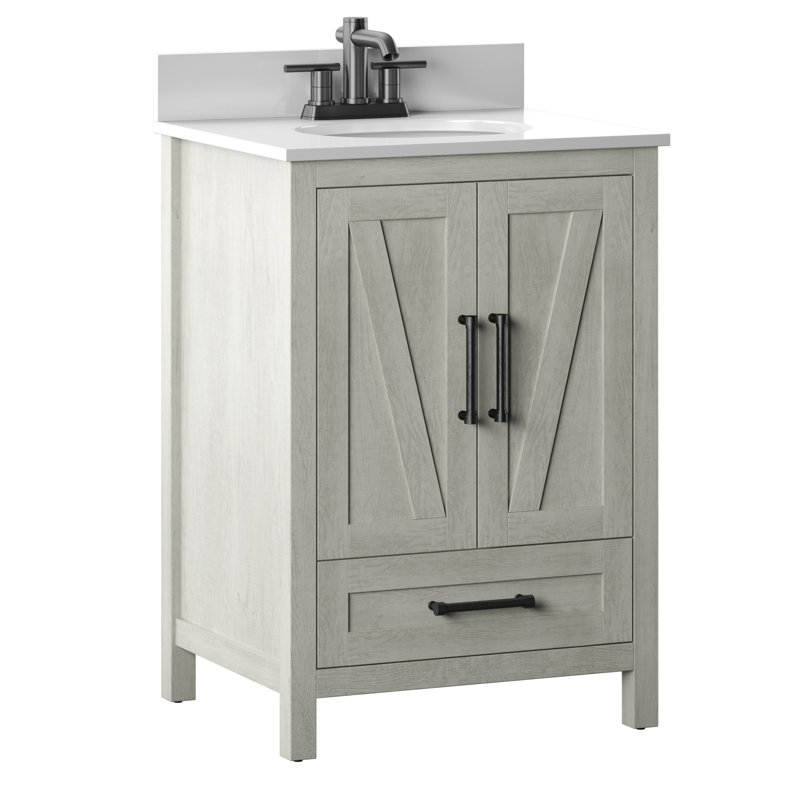 Ensemble de meuble-lavabo simple 24 po Hunstant, Chêne Fairfax