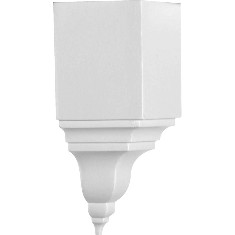 Coin intérieur universel pour profilés Endurathane, P 3 1/8 po x l 3 1/8 po x H 7 3/4 po (moins de P 3 1/8 po et H 3 7/8 po), apprêté en usine