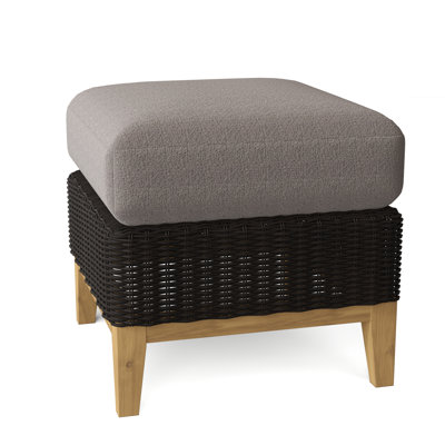 Frances Outdoor Teak Ottoman