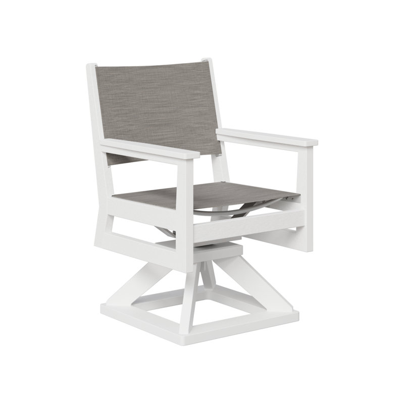 Chaise berçante berçante pivotante berlinoise Berlin, Mica perle, Blanc ordinaire