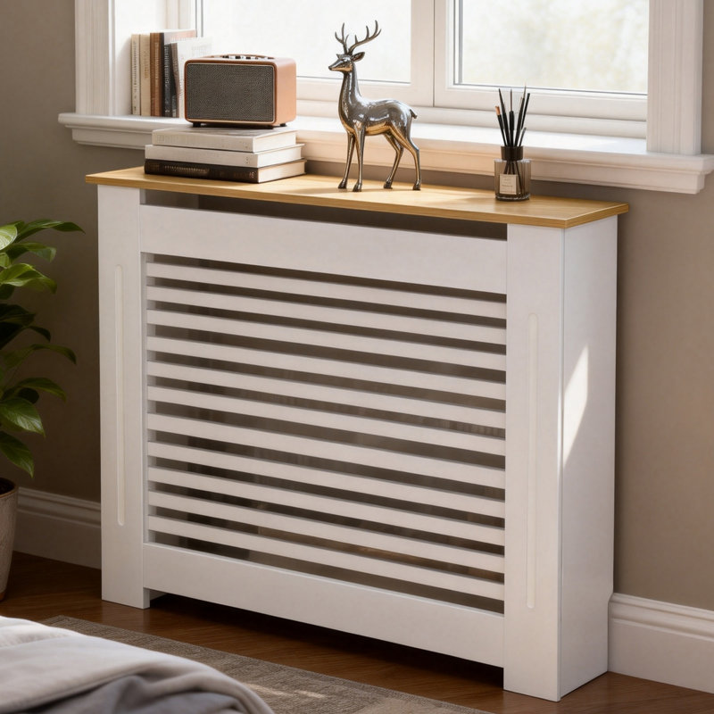 Radiator Cover, Size: 92.5cm H x 112cm W x 20cm D