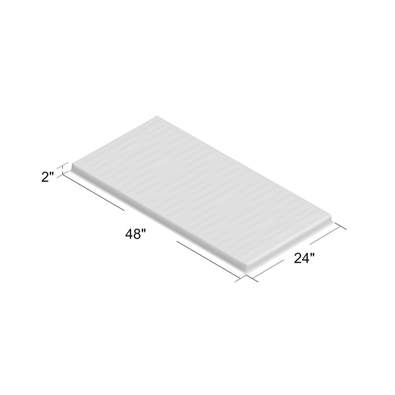 Toddler Mats 24'' L, Blue, 2" H x 24" W x 48" D