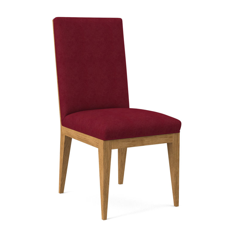 Chaise parsons rembourrée Logan, Ambre, Rouge Margaret