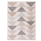 Rug & Kilim’S Scandinavian Inspired Moroccan Style Beige And Blue Polyester Rug