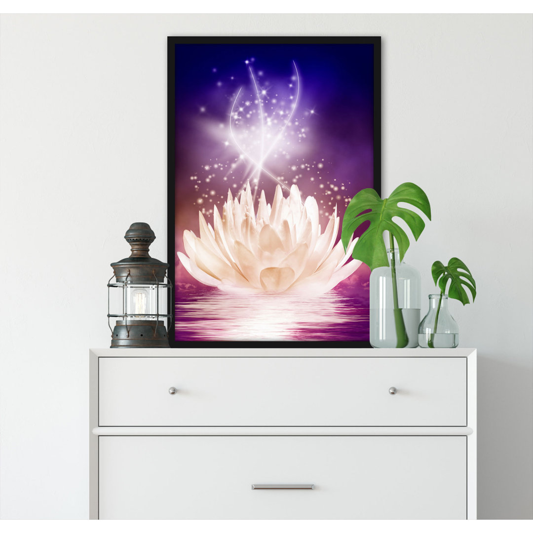 Gerahmtes Poster Abstract Water Lily