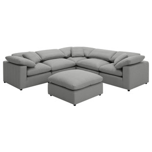 Canapé modulaire rembourré 6 pièces Boucle