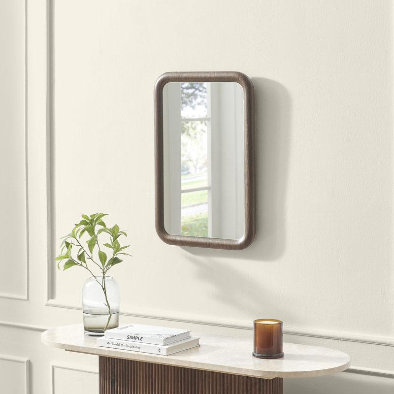 Betheny Solid Wood Rectangle Mirror, 60 cm H x 40 cm W