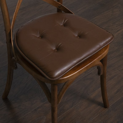 Faux Leather Indoor Chair Cushion/Pad