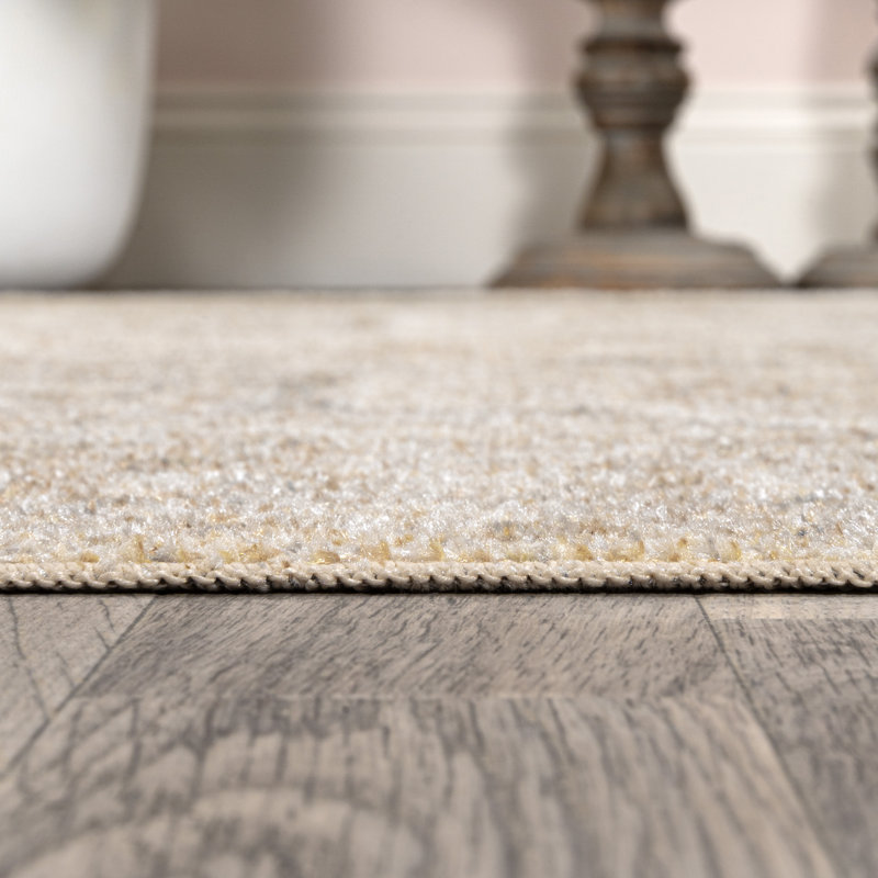 Tapis crème / brun Lynnann, Tapis de couloir 2 pi x 7 pi 10 po