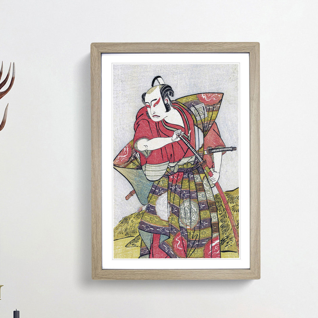 Ichikawa Yaozo by Katsukawa Shunsho - Picture Frame Painting Print