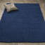 Tapis bleu marine à poils longs Cozy-1448364175