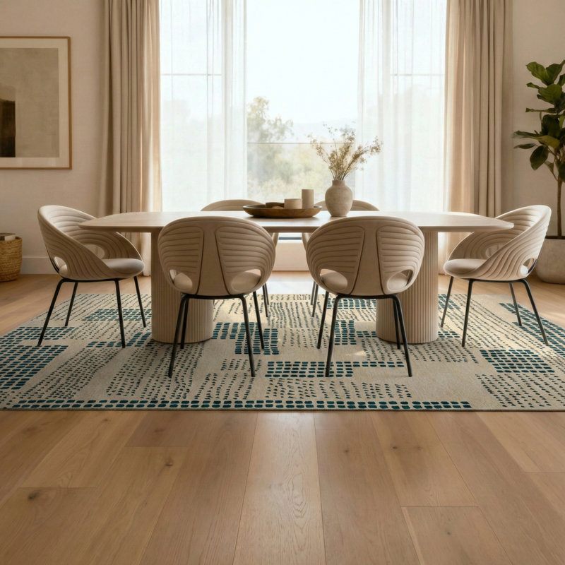 Abstract Recycled P.E.T Jacquard Indoor / Outdoor Area Rug, Rectangle 240 x 340 cm