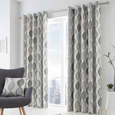 100% Cotton Ready Made Eyelet Curtain
