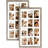 Rustic Distressed White Collage Frame Set - 12 Openings For 4X6 Photos, Ideal For Home Décor