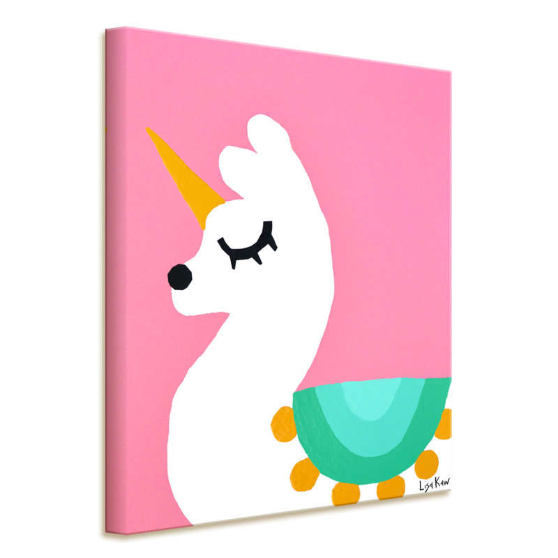 « llamacorn », art sur toile Mccallum, H 30 po x l 20 po x P 1,5 po