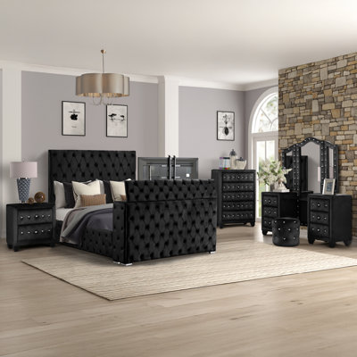 Mikilah 5Pc Vanity Bedroom Set