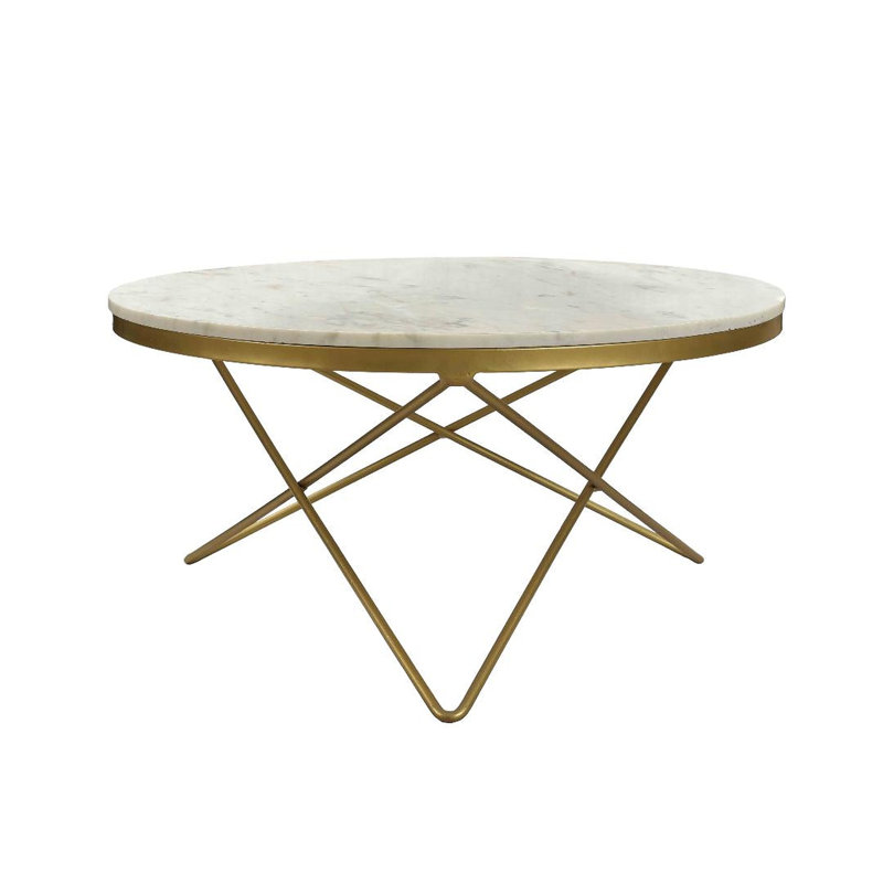 Table de centre en marbre vierge Rubeinn