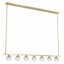 Lustre rectangulaire moderne à 7 lumières