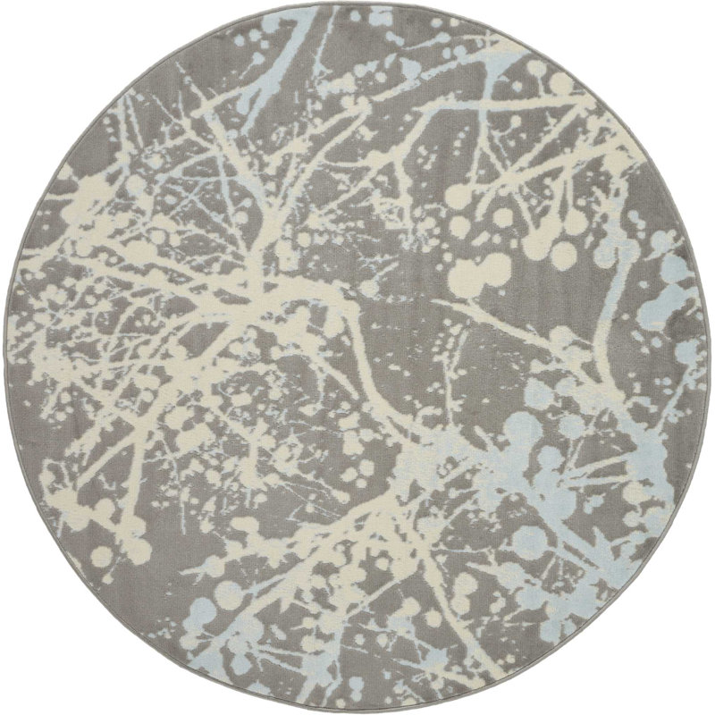 Abstract Area Rug, Round 160cm