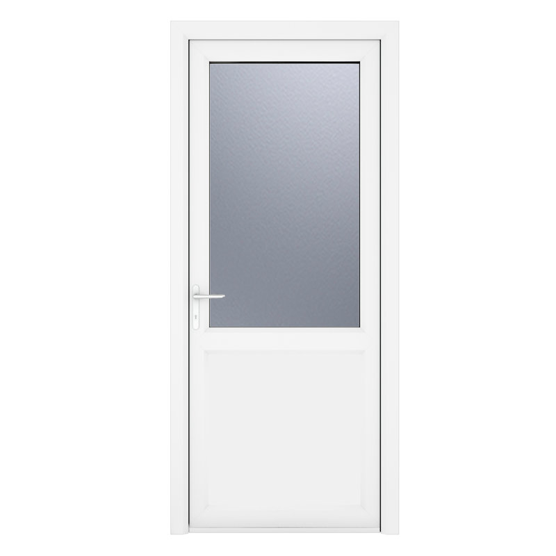 Upvc Single Door, 209cm H x 92cm W x 7cm D