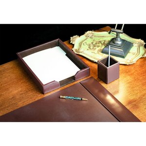Dacasso Leather Desk Organizer Set & Reviews | Wayfair