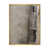 Toile avec cadre flottant or