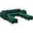 Soneson 116.6'' W Large Upholstered Velvet Movable Modular Sofa Bed with Storage-134251361