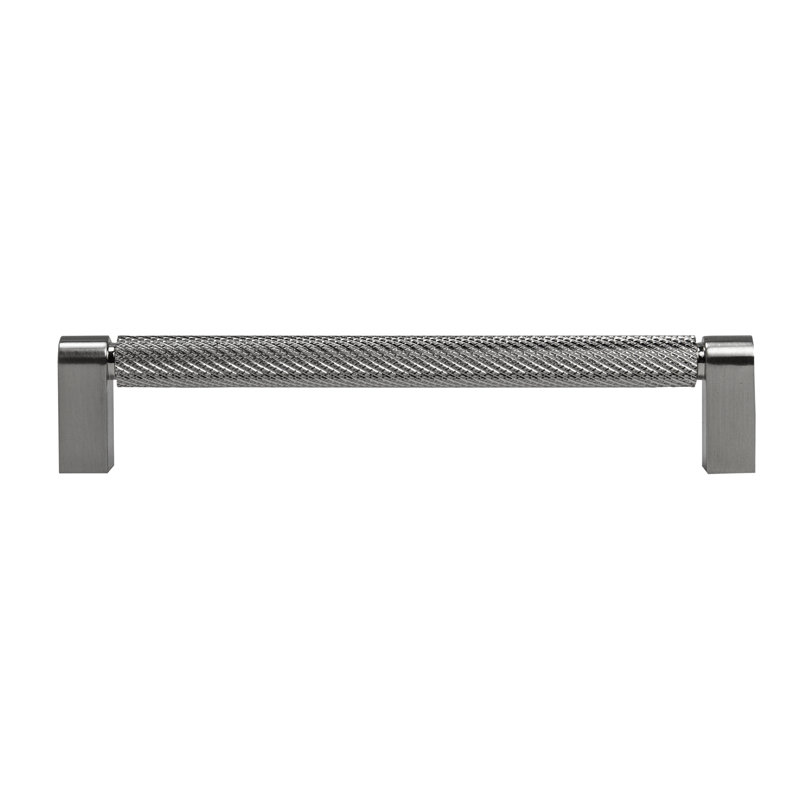 Ensemble de 2 poignées moletées Zenith, 6", Nickel brossé